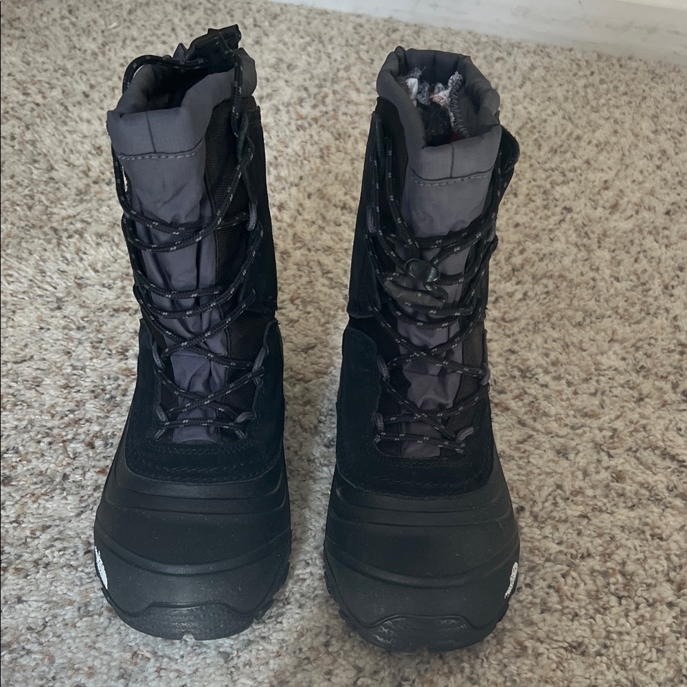 Black and Gray Winter Boots